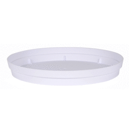 Soucoupe Ronde TOSCANE Ø 15 cm pour Pot TOSCANE Ø 20 cm - Blanc