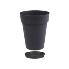 Vase Rond Mi-Haut TOSCANE avec soucoupe – 50 L