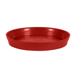 Soucoupe Ronde TOSCANE Ø 40,5 cm pour Pot TOSCANE Ø 60 cm - Rouge Rubis