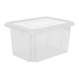 Lot de 2 boîtes de rangement FUNNY BOX - 55 L - Naturel