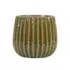 Cache-pot en céramique émaillée HOLLY Ø 23 cm - 8,72 L - Vert Mousse