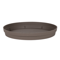 Soucoupe Ronde TOSCANE Ø 22,5 cm pour Pot TOSCANE Ø 30 cm - Taupe