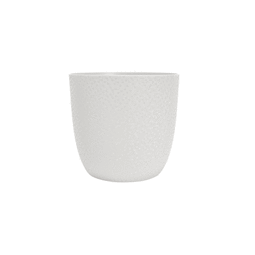 Cache-pot d’intérieur Rond OPALE Ø 18,5 cm – 3,6 L - Blanc Ivoire