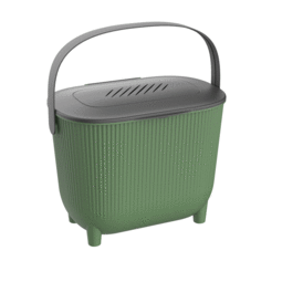 Poubelle à compost avec filtre – 10 L - Vert Cactus