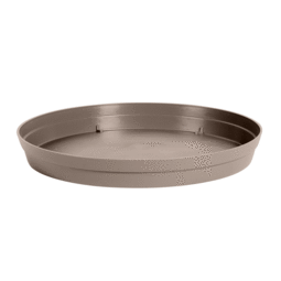 Soucoupe Ronde TOSCANE  Ø 40,5 cm pour Pot TOSCANE  Ø 60 cm - Taupe