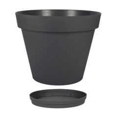 Pot Rond TOSCANE Ø 60 cm avec soucoupe – 76 L