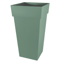 Pot Carré TOSCANE XXL 43 cm - 98 L - Vert Laurier