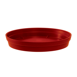 Soucoupe Ronde TOSCANE Ø 18,5 cm pour Pot TOSCANE Ø 25 cm - Rouge Rubis