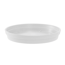 Soucoupe Ronde TOSCANE Ø 18,5 cm pour Pot TOSCANE Ø 25 cm - Blanc