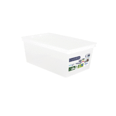 Lot de 4 boîtes de rangement CRYSTALINE - 6 L