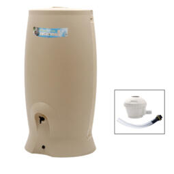 Récupérateur d'eau RECUP'O 500 L avec Kit Collecteur Universel - Beige