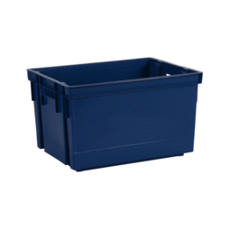 Lot de 8 bacs de manutention 20 L - Bleu Minéral