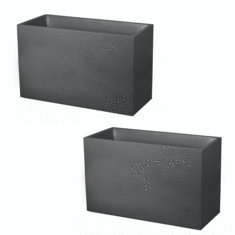 Lot de 2 Jardinières Murets GRAPHIT – 116 L