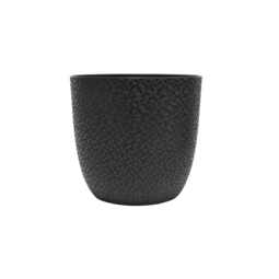 Cache-pot d’intérieur Rond OPALE Ø 22 cm – 6,1 L - Noir