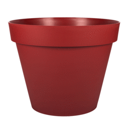 Pot Rond TOSCANE Ø 80 cm - 170 L - Rouge Rubis