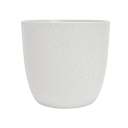 Cache-pot d’intérieur Rond OPALE Ø 29,5 cm – 14,8 L - Blanc Ivoire