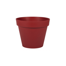 Pot Rond TOSCANE Ø 30 cm - 10 L - Rouge Rubis