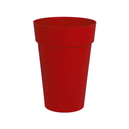 Vase Rond Haut TOSCANE - 67 L - Rouge Rubis