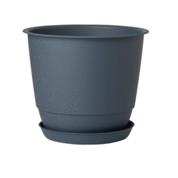 Pot Rond JOY Ø 60 cm avec soucoupe – 86,2 L - Bleu Jean