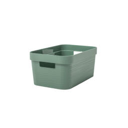 Boîte de rangement STONE - 6 L - Vert Laurier